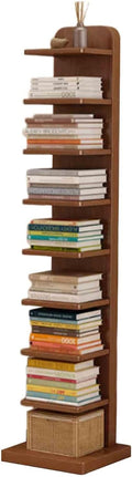 Dark Brown Tall Spine Book Tower