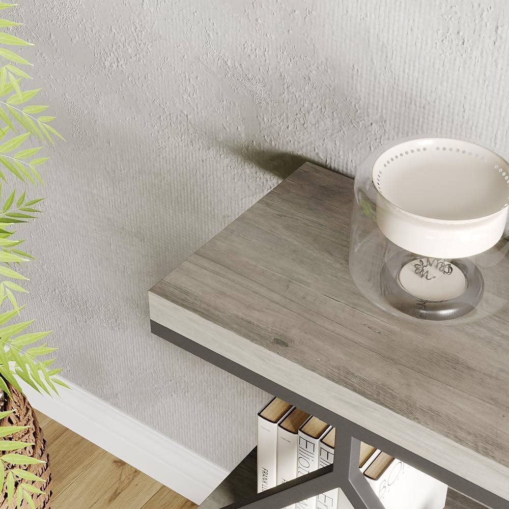 Farmhouse 3-Tier Narrow Console Table