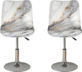 White Marble Backed Bar Stool Covers