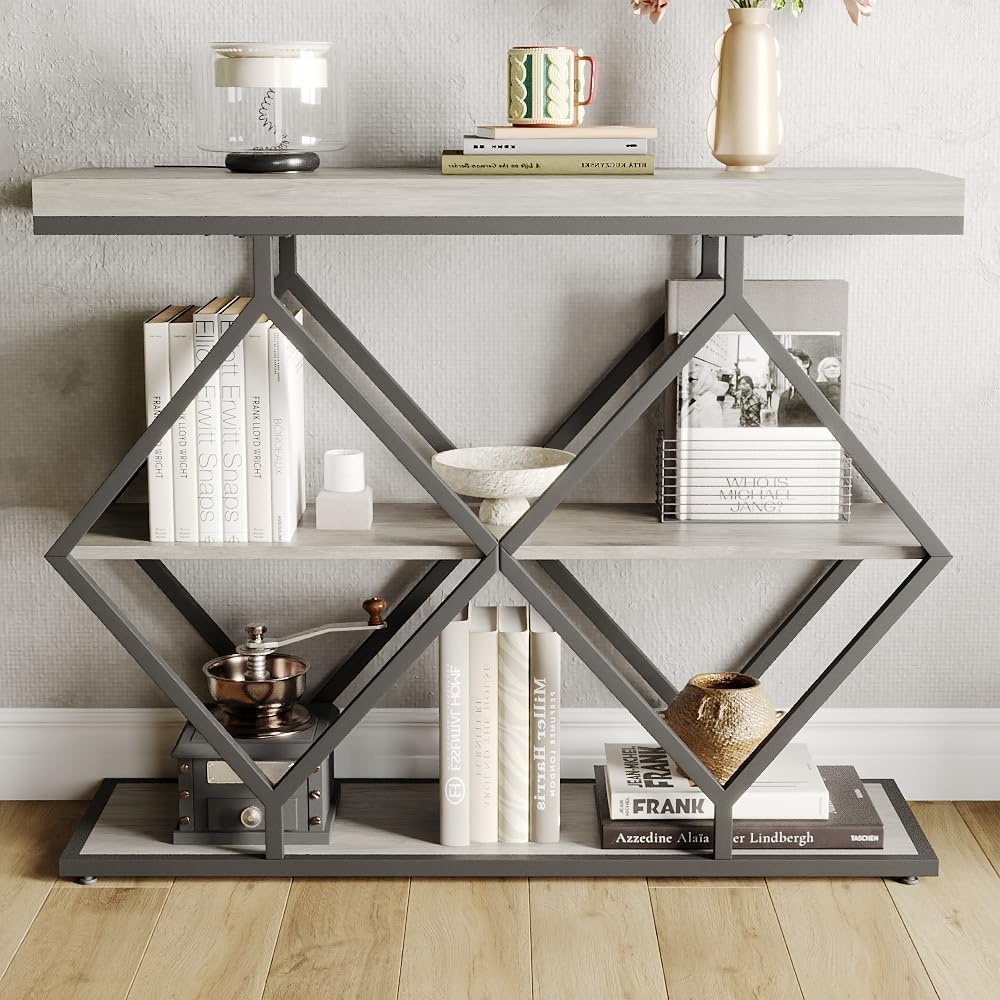 Farmhouse 3-Tier Narrow Console Table