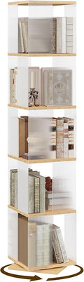 Natural Acrylic Rotating Bookcase