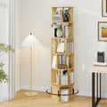 Natural Farmhouse Rotating Bookcase