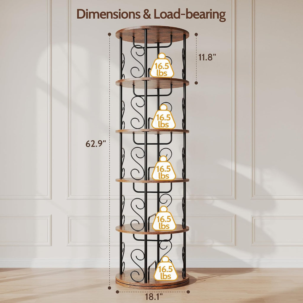 360 Rotating Multi Layer Bookshelf