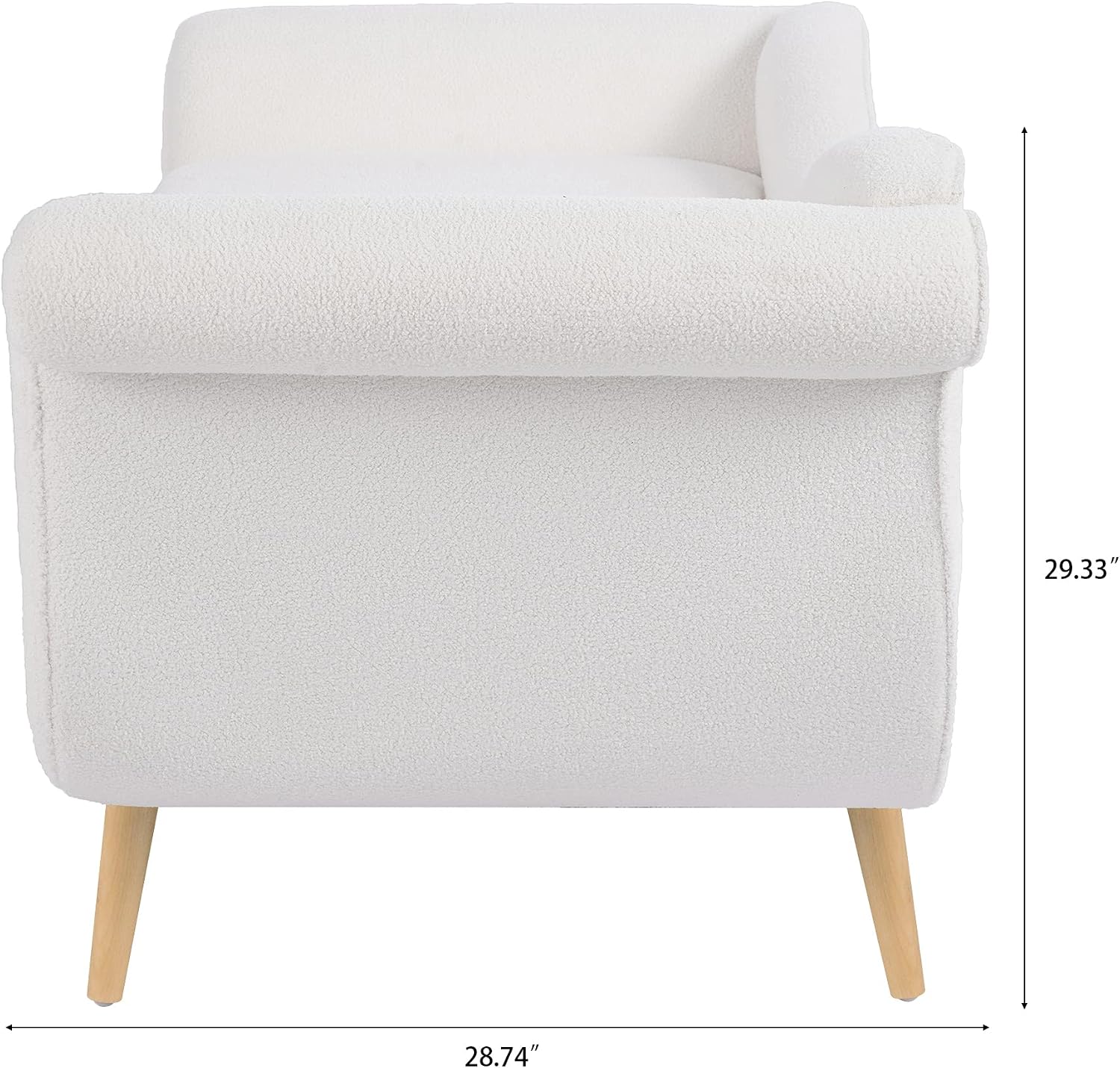White Velvet Chaise Lounge Chair