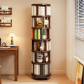Walnut Wooden Rotating Bookcase