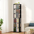 Black Bamboo Rotating Bookcase
