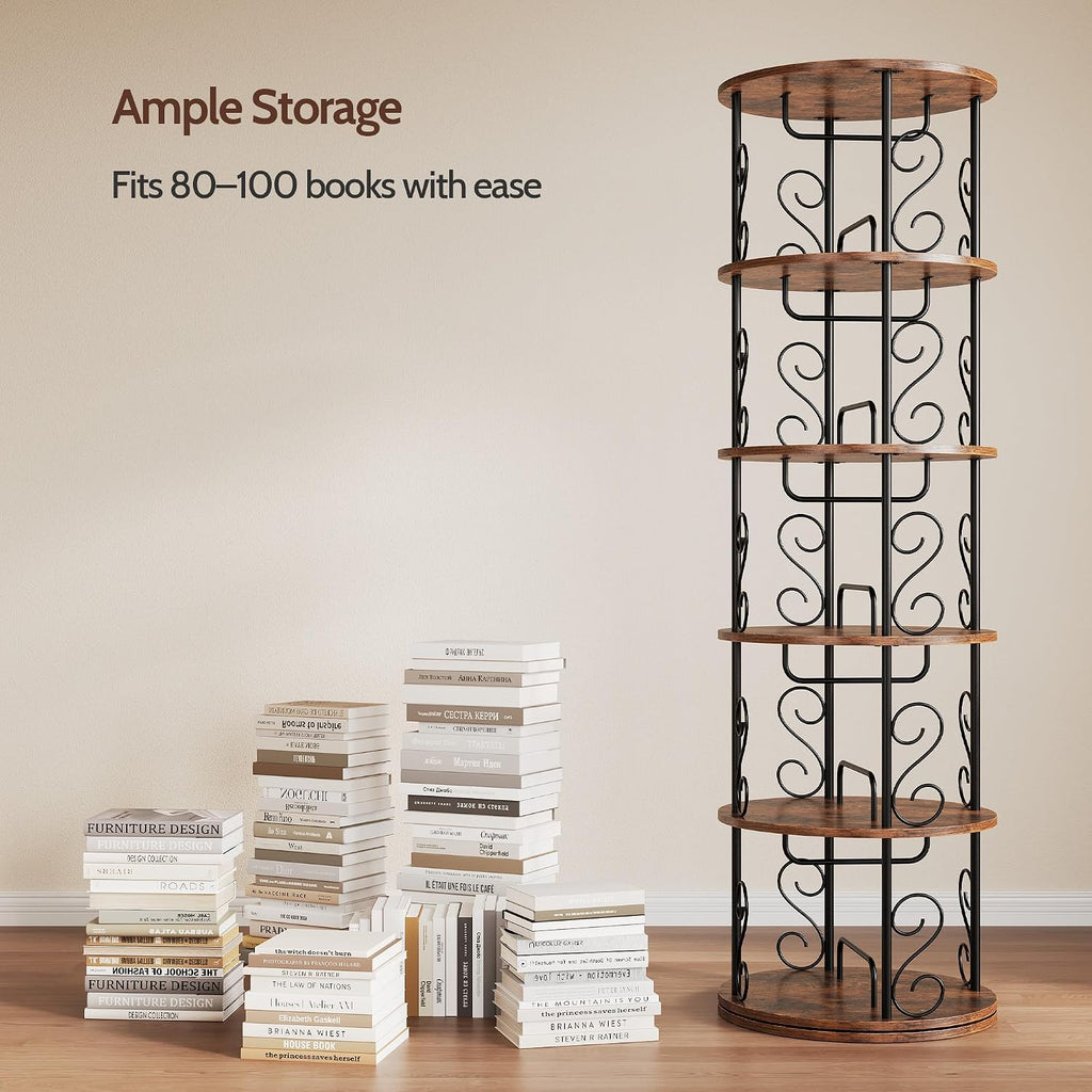 360 Rotating Multi Layer Bookshelf