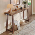 Rustic Brown Charging Console Table